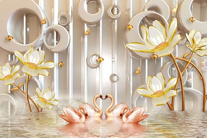 Abstract Floral pattern detail