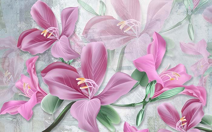 Abstract Floral pattern detail