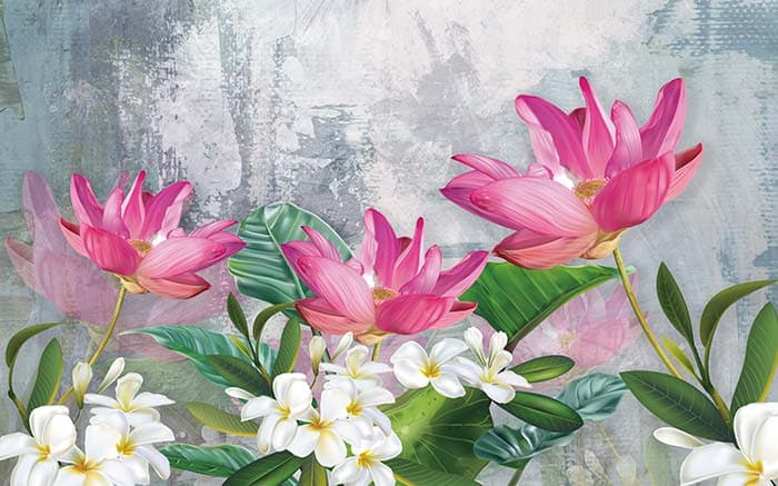 Abstract Floral pattern detail