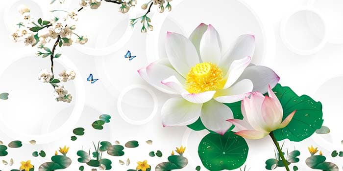 Abstract Floral pattern detail