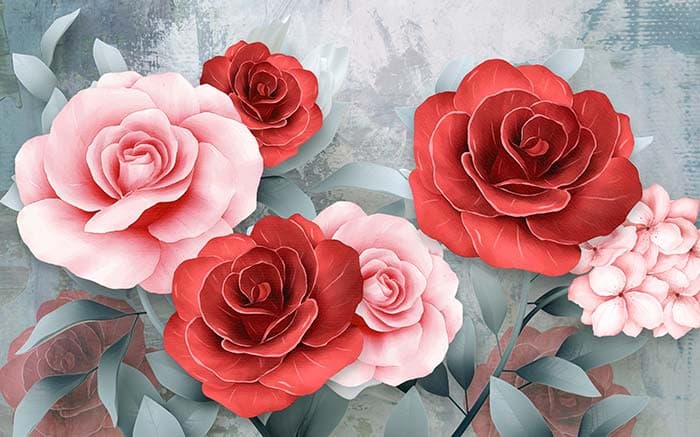 Abstract Floral pattern detail