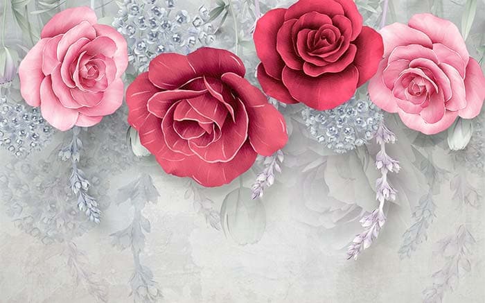 Abstract Floral pattern detail