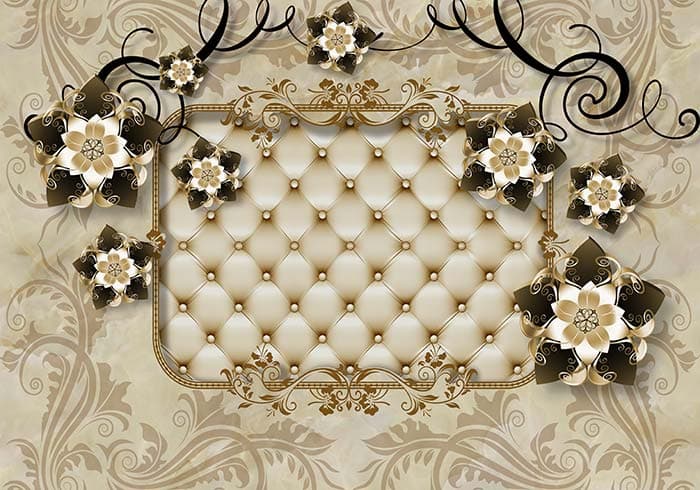 Abstract Floral pattern detail
