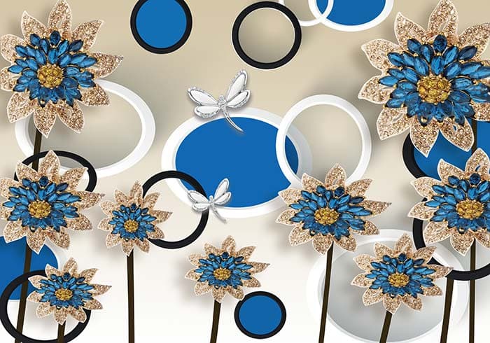 Abstract Floral pattern detail