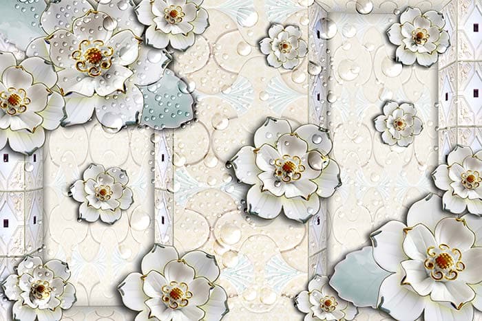 Abstract Floral pattern detail