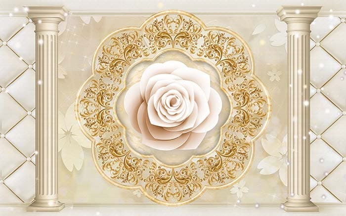 Abstract Floral pattern detail
