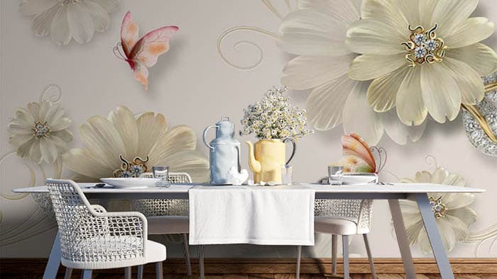 Pearl Globs shown in a room
