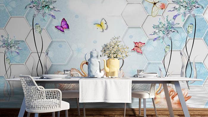 Diamond Petals shown in a room