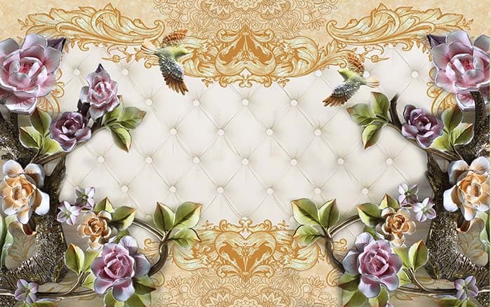 Silver Swan pattern detail