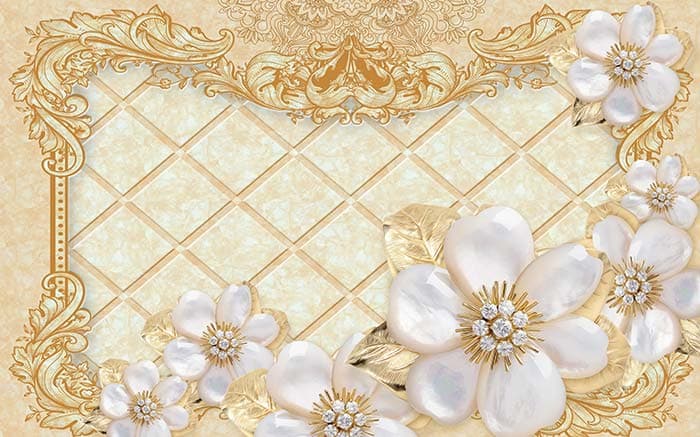 Abstract Floral pattern detail