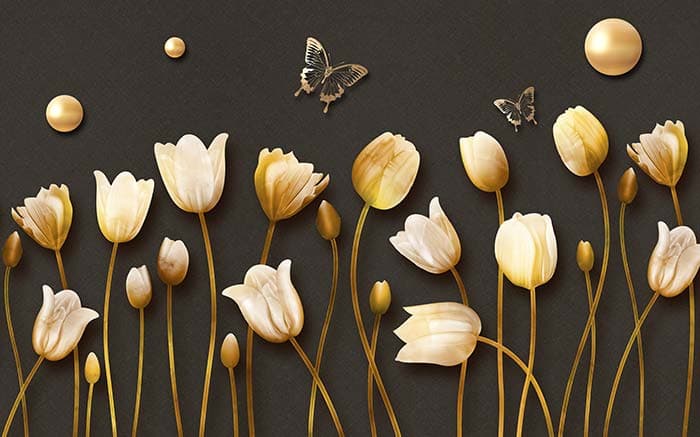 Elegant Butterfly Aesthetic Nature Design Wallpaper pattern detail