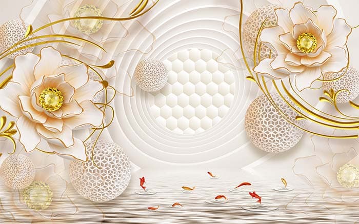 Hex Behind Florals pattern detail