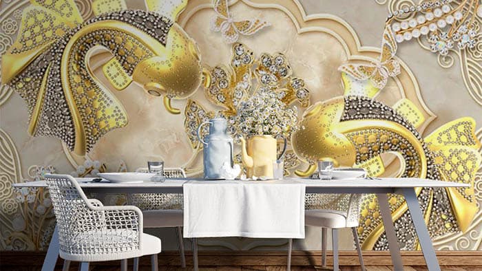 Rings on a Wall shown in a room