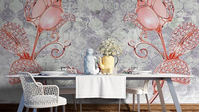 Pearls on Petals shown in a room