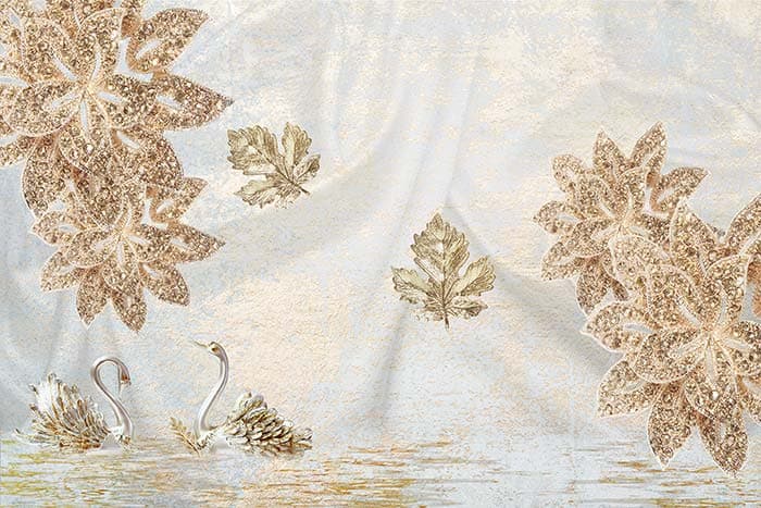 Couple of Swans pattern detail