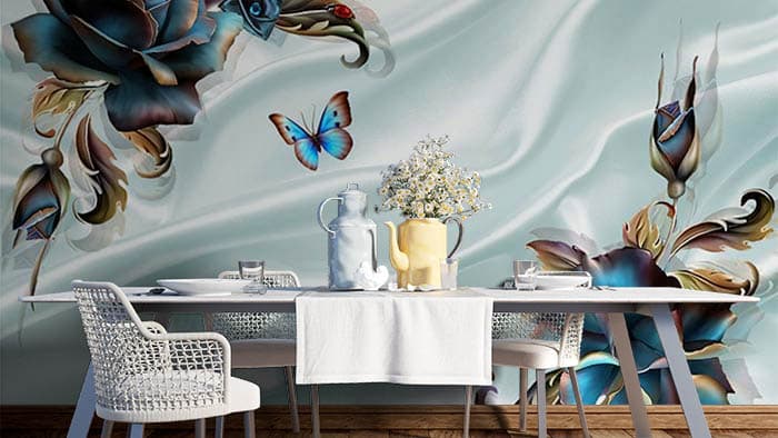 White Blossoms shown in a room