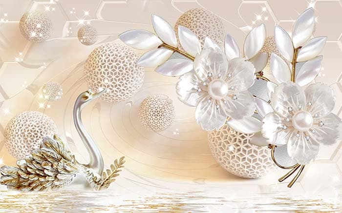 Abstract Floral pattern detail