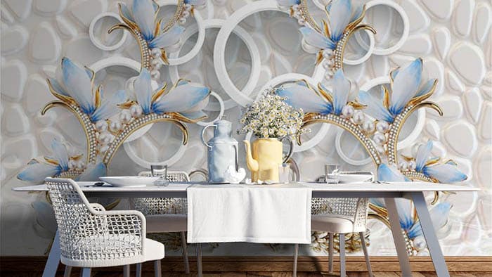 White Halway shown in a room
