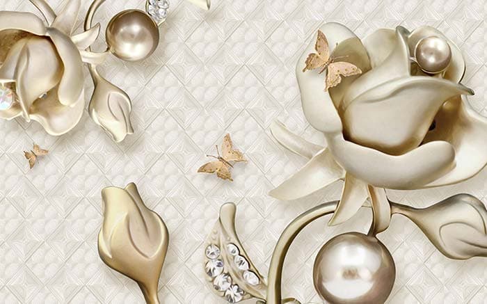 Glass Petals pattern detail