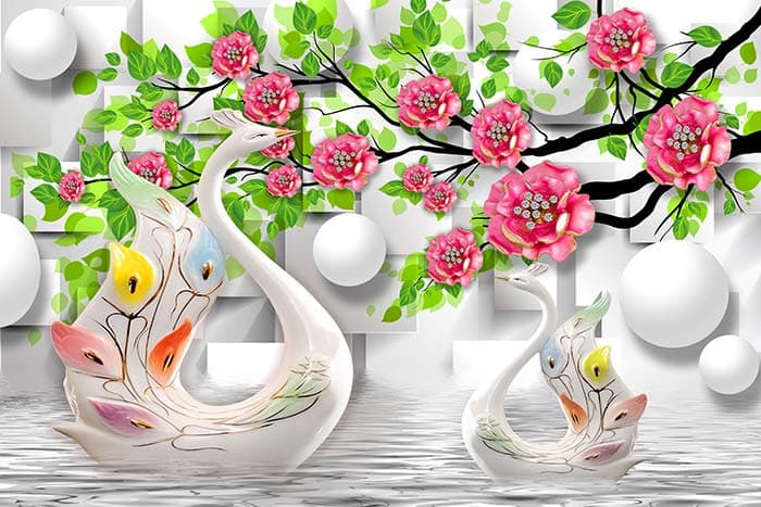 Abstract Floral pattern detail