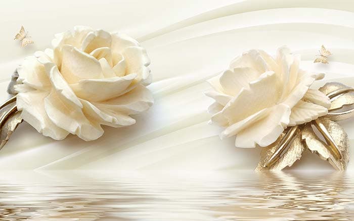Abstract Floral pattern detail