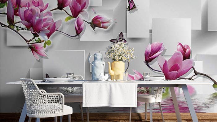 Hexes on Walls shown in a room