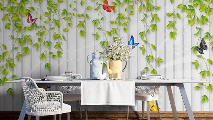 Florets on Cushions shown in a room