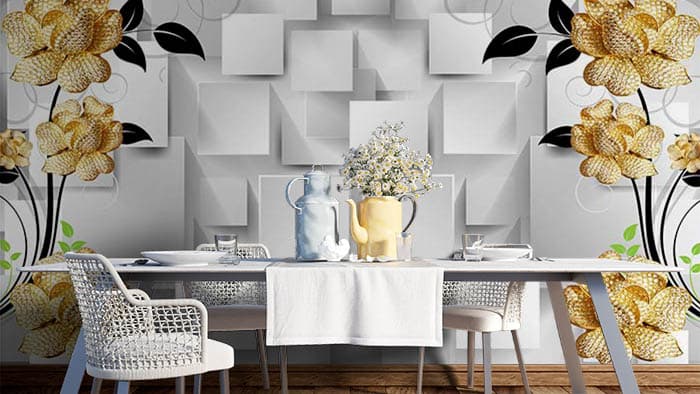 Flaps on Walls shown in a room