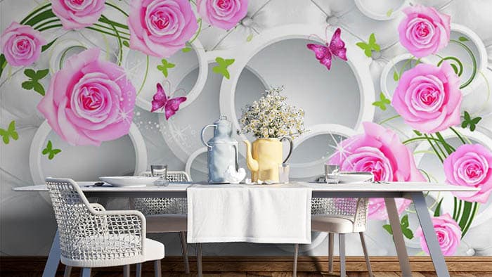 Paper Florets shown in a room