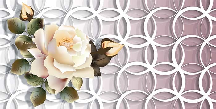 Flowers and Pearls pattern detail