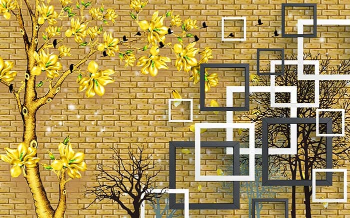 Rings on Walls pattern detail