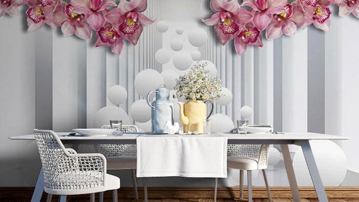 Floral Design shown in a room
