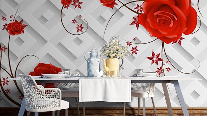 Floral Design shown in a room