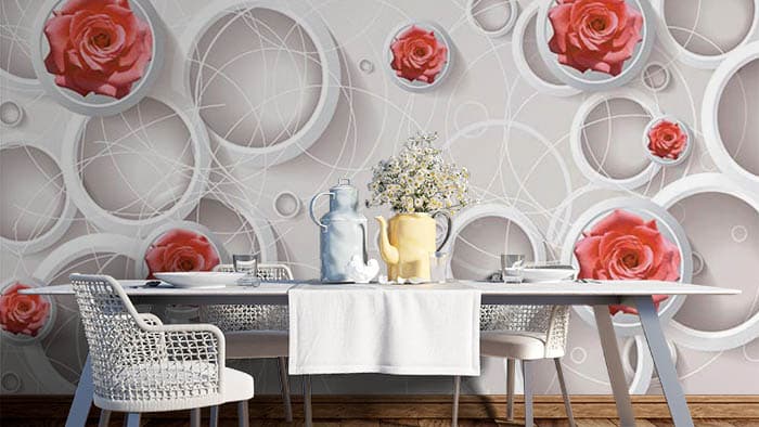 Paper Florets shown in a room