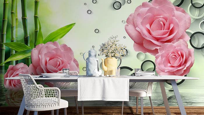 Bouquet View shown in a room