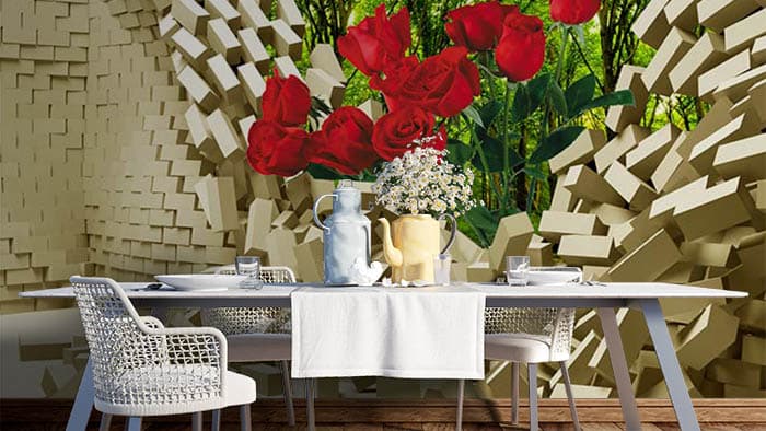 Floral View shown in a room