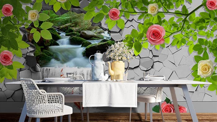 Floral View shown in a room