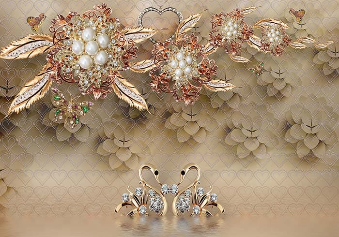 Abstract Floral pattern detail