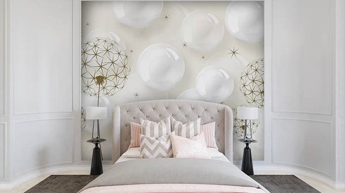Pearl Globs shown in a room