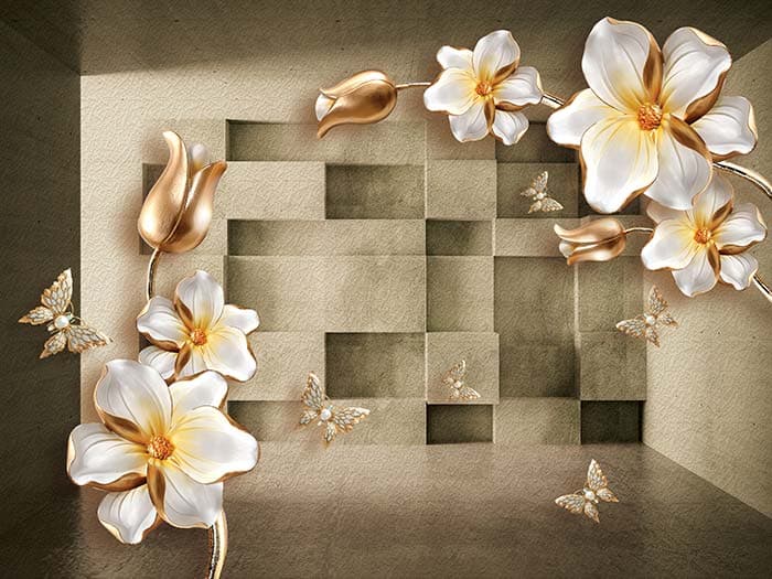 Flowers on a Branch pattern detail