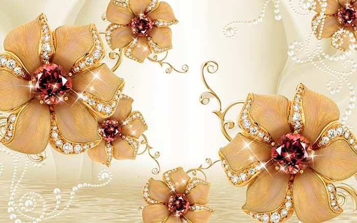 Diamond Petals pattern detail