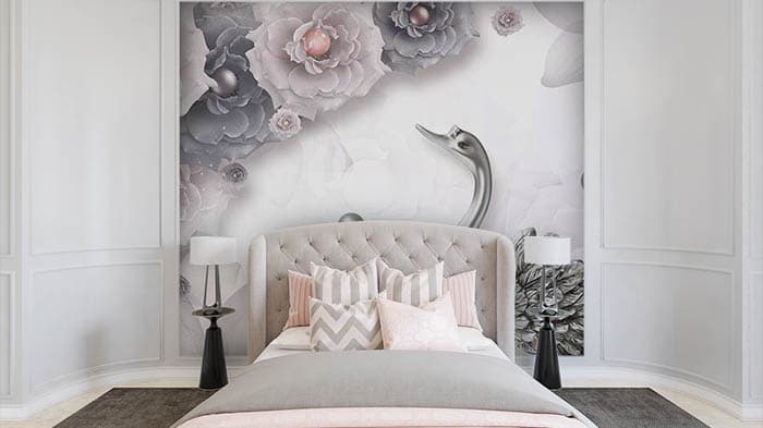 Silver Swan shown in a room