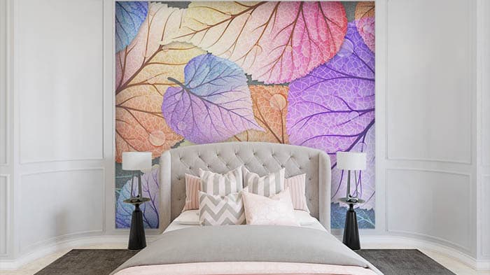 LEaves Floral shown in a room