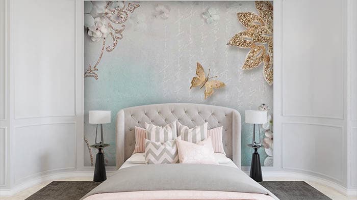 Butter Fly shown in a room