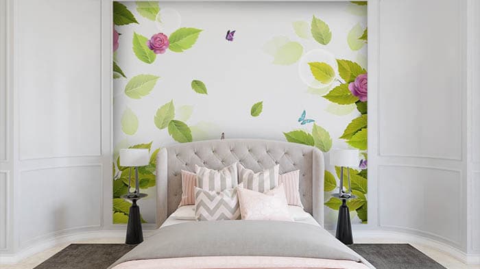 Leaves shown in a room