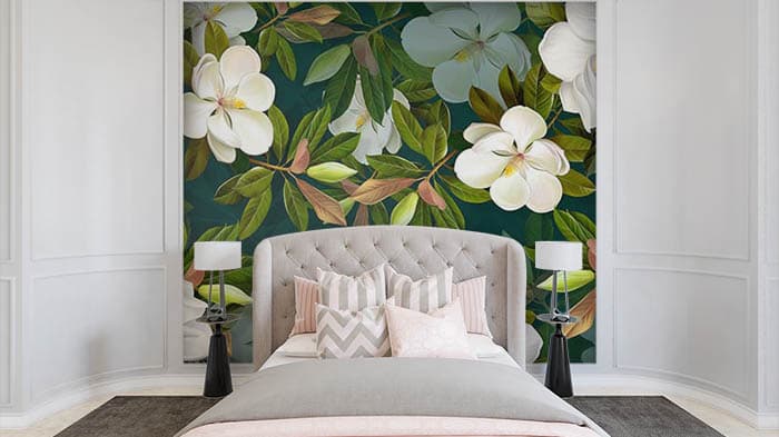Dense Floral shown in a room
