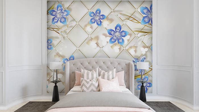 Bejeweled Cushion shown in a room