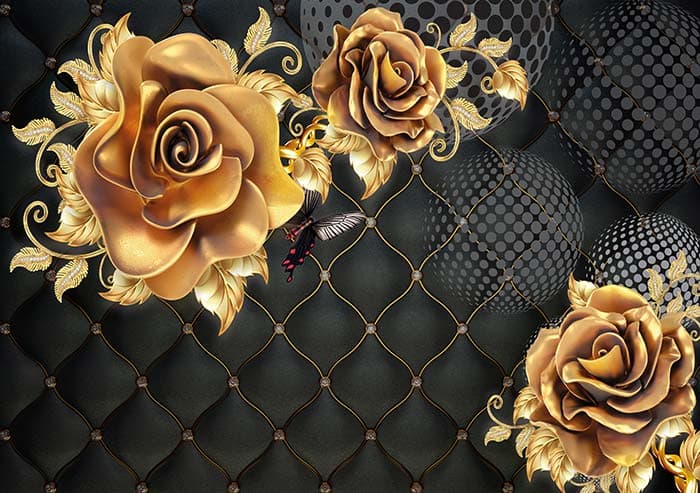 Hex behind Florals pattern detail