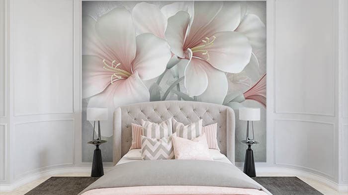 White Blossoms shown in a room