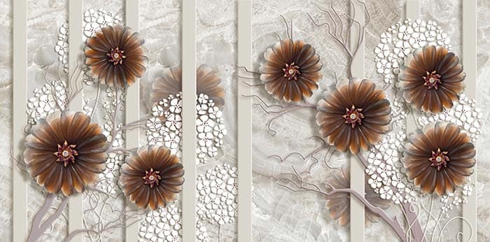 Abstract Floral pattern detail